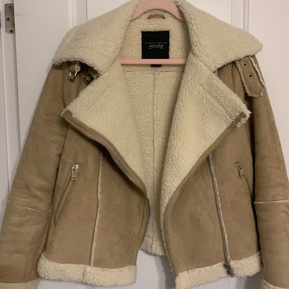 Vintage Sherpa lined brown jacket - Picture 3 of 5